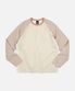 COLOR BLOCK RAGLAN TEE _ IVORY
