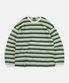 BLOCK STRIPE LONG SLEEVE TEE _ DARK GREEN