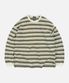 BLOCK STRIPE LONG SLEEVE TEE _ OLIVE