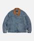 WASHED DENIM TRUCKER JACKET _ BLUE