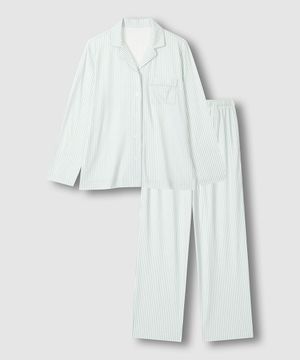 여 피치스킨 파자마 세트_라이트 민트