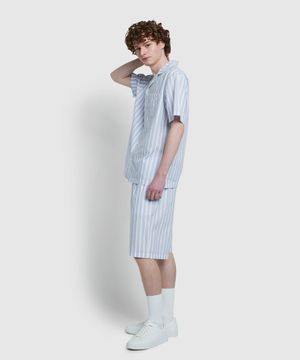 남 60수 코튼 5부 파자마 세트_라이트 블루