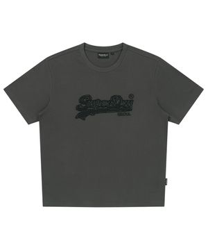 서울 로고 티셔츠 차콜