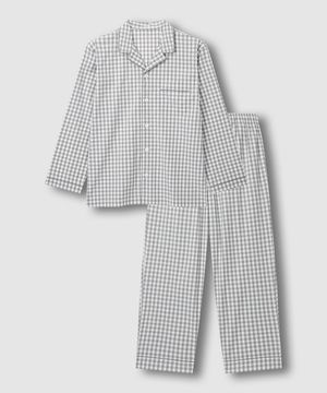 남 코튼 스트레치 10부 파자마 세트_라이트 그레이