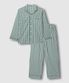남 코튼 스트레치 10부 파자마 세트_라이트 그린