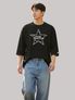 스타셀렉션 STAR IN STAR 7부 티셔츠(BLACK)