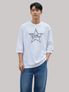 스타셀렉션 STAR IN STAR 7부 티셔츠(WHITE)