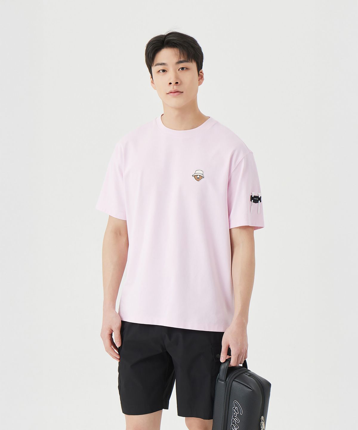 골든베어(GOLDEN BEAR) (U) Essential Crew neck T-shirt G4TAM26211PIX