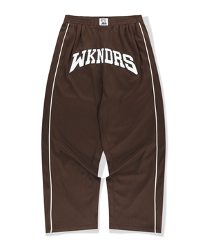 COURT MESH TRACK PANTS (BROWN)