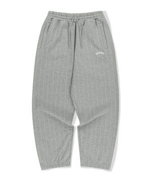 STRIPED SWEAT PANTS (M.GREY)