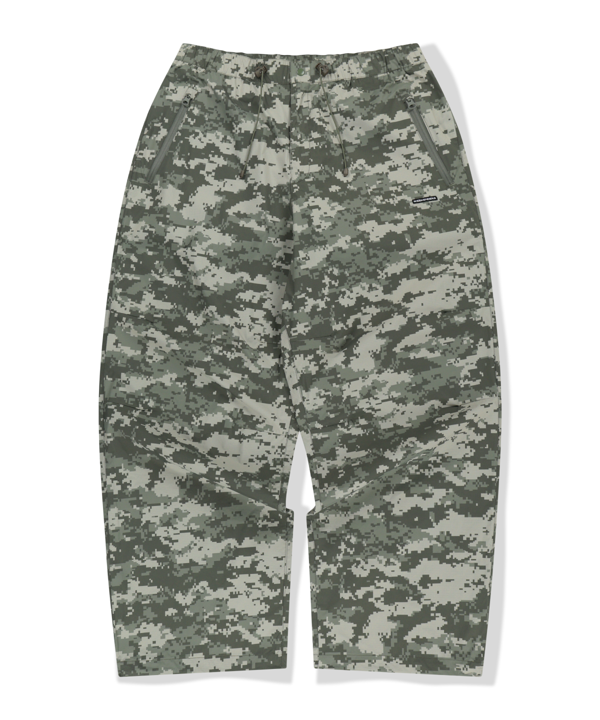 위캔더스(WKNDRS) DIGI CAMO PARACHUTE PANTS (L.KHAKI)