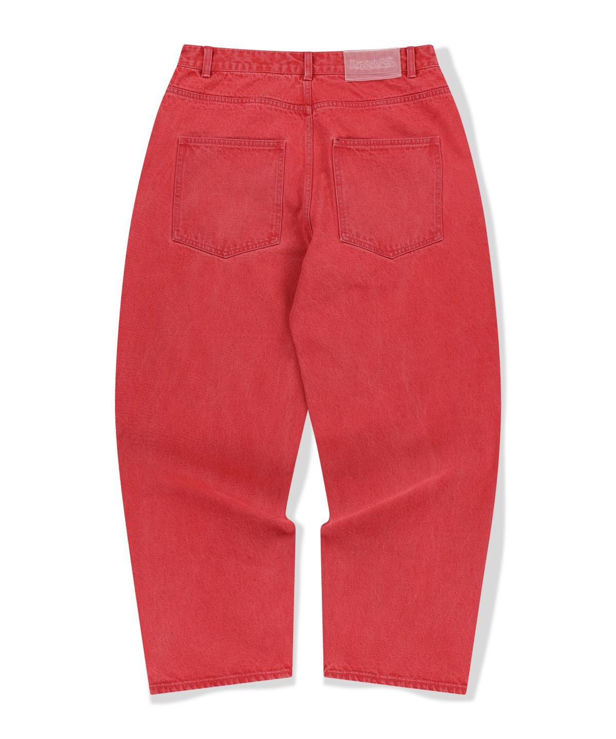 위캔더스(WKNDRS) GRAFFITI BAGGY DENIM PANTS (PINK)