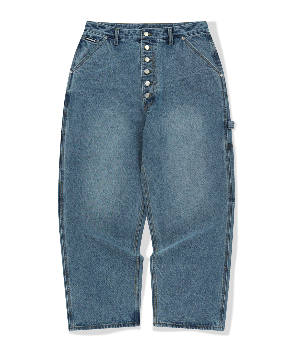 위캔더스(WKNDRS) BUTTON-FLY DENIM PANTS (DENIM)