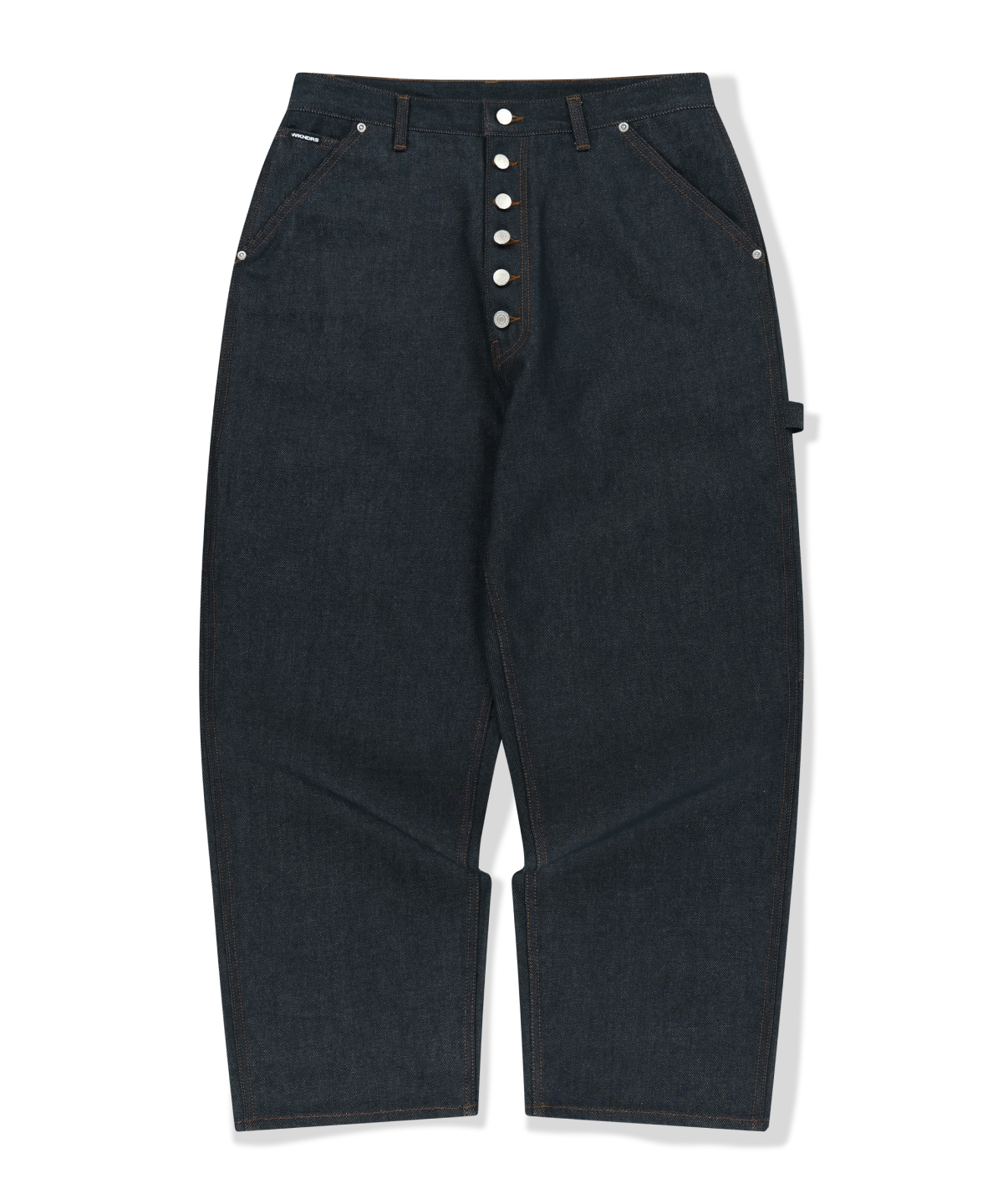 위캔더스(WKNDRS) BUTTON-FLY DENIM PANTS (D.BLUE)