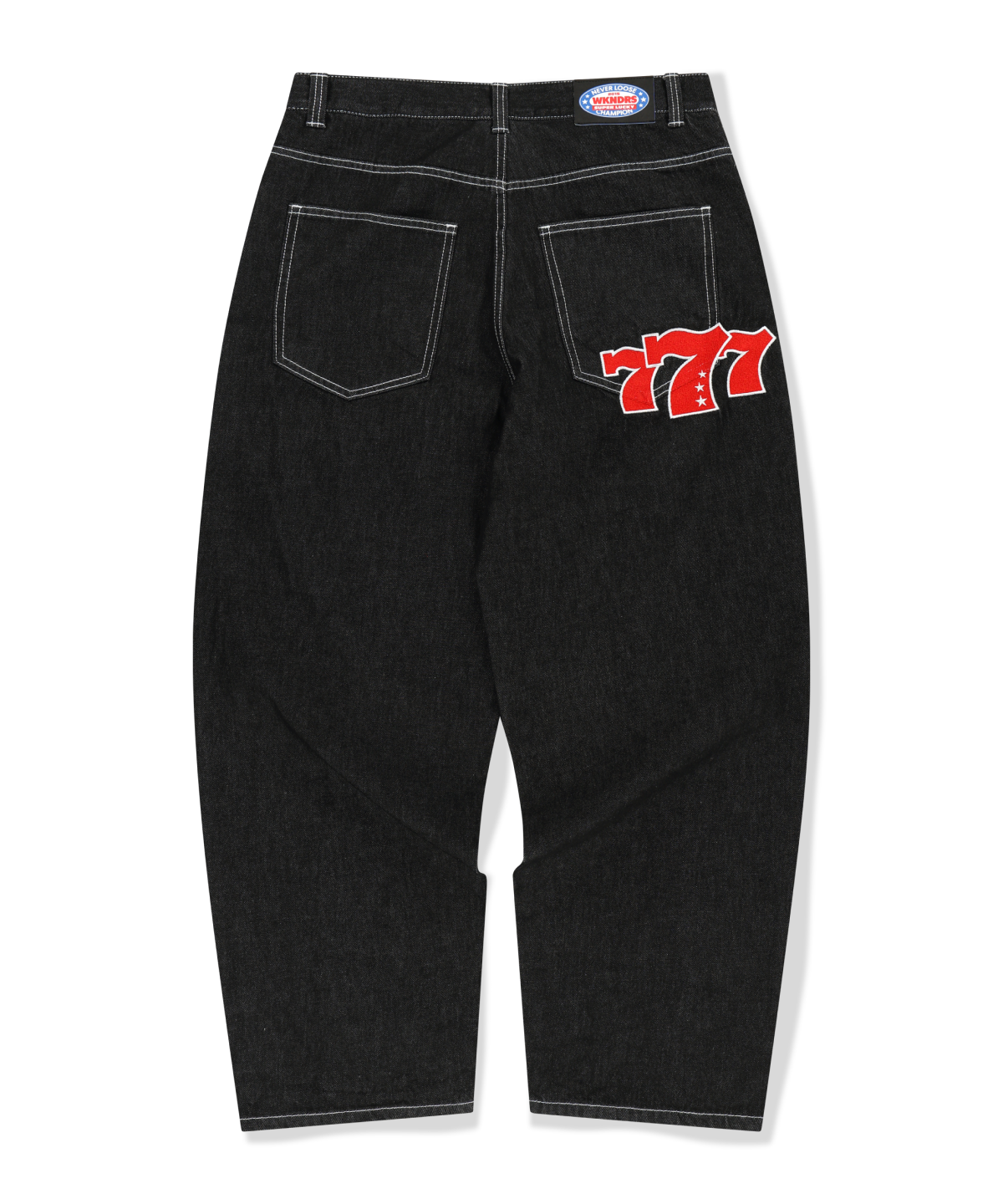위캔더스(WKNDRS) 777 DENIM PANTS (BLACK)
