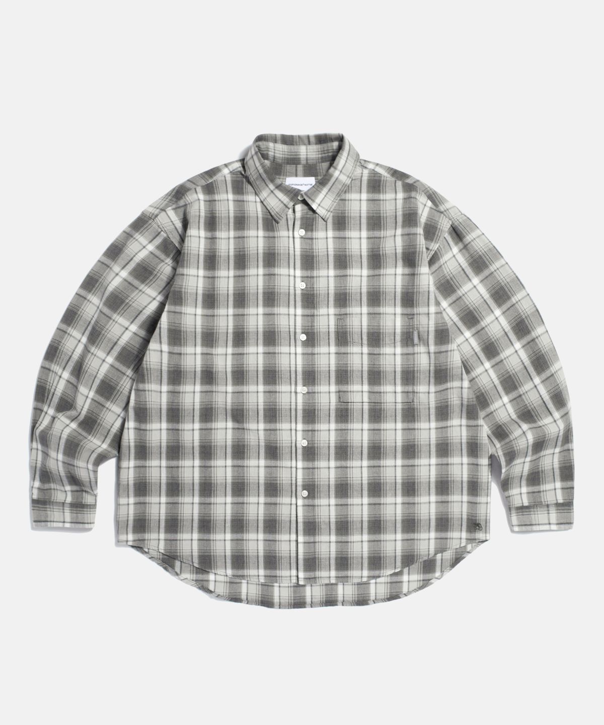 에스피오나지(ESPIONAGE) Vintage Plaid Comfy Shirt Grey