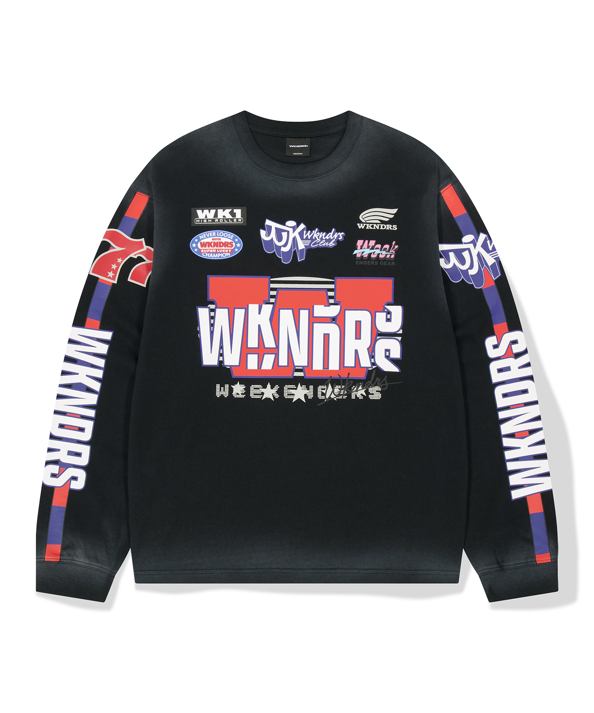 위캔더스(WKNDRS) LUCKY LS T-SHIRT (BLACK)
