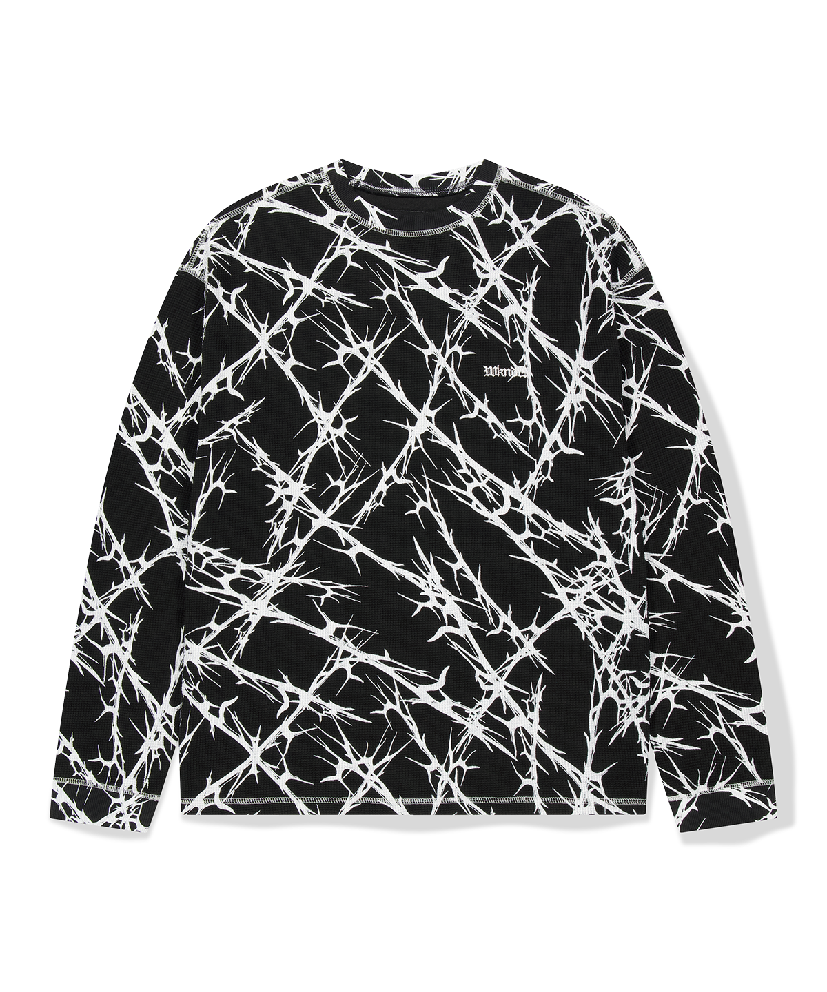 위캔더스(WKNDRS) THORNS LS T-SHIRT (BLACK)