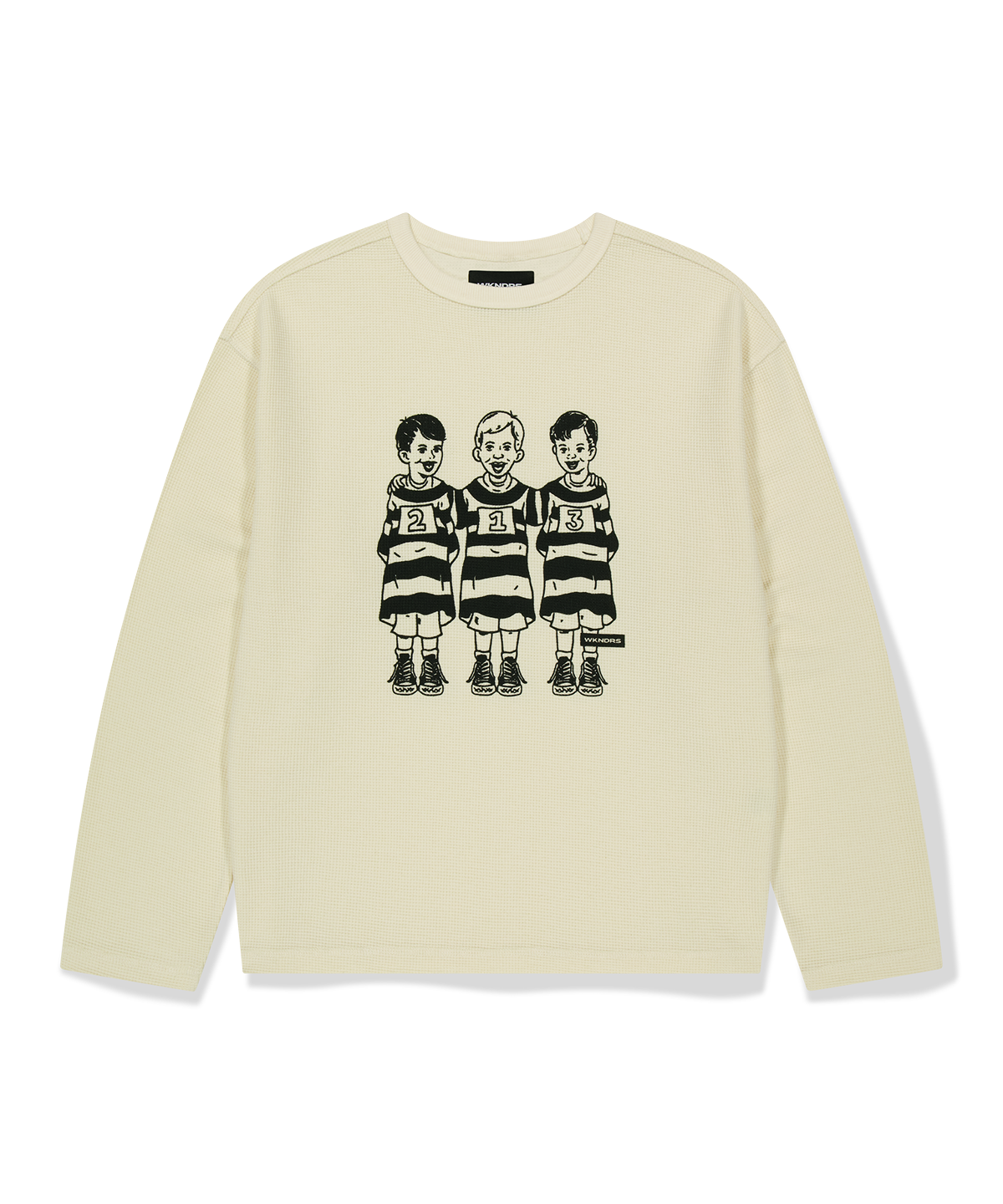 위캔더스(WKNDRS) PRISONERS LS T-SHIRT (IVORY)
