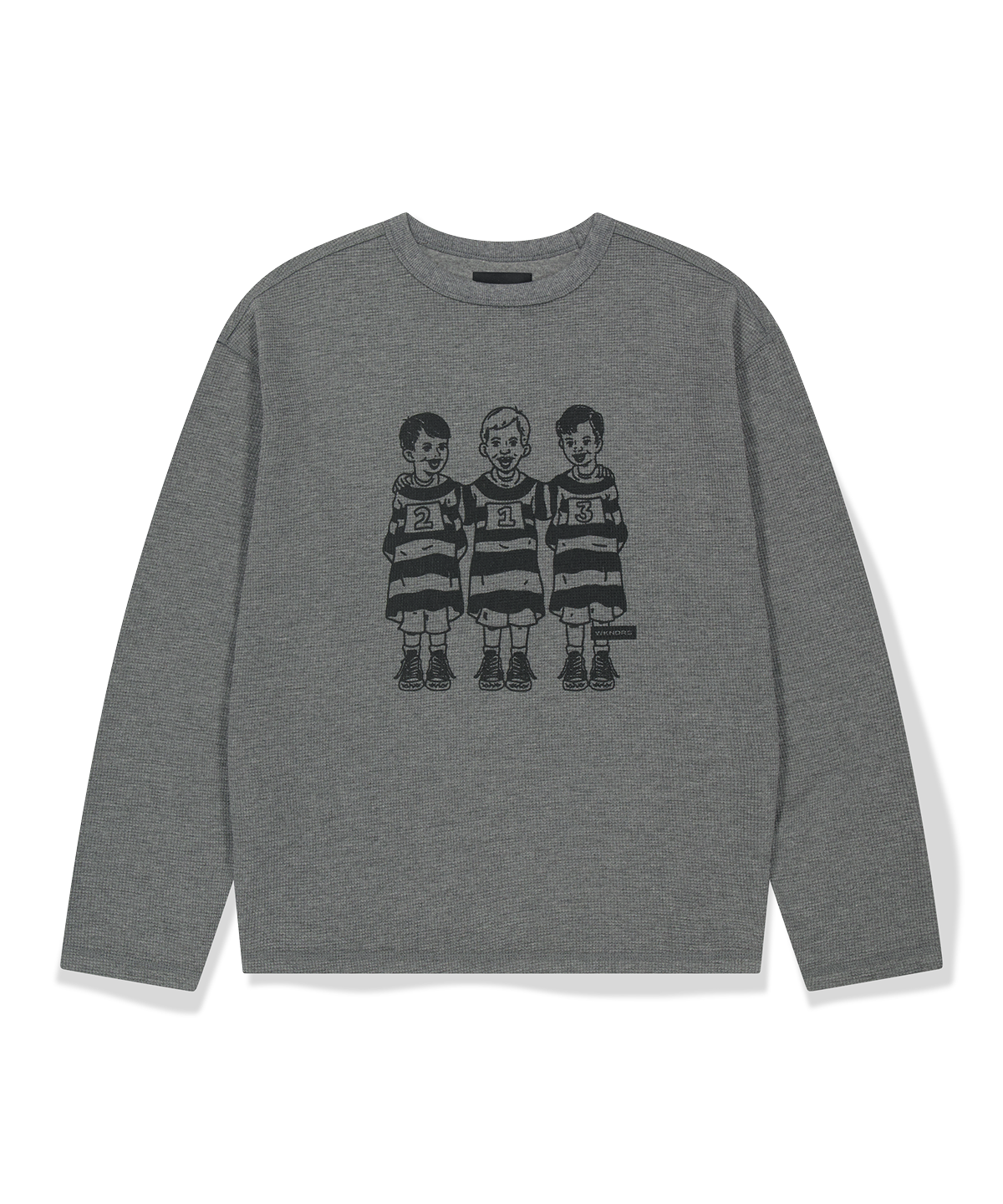 위캔더스(WKNDRS) PRISONERS LS T-SHIRT (CHARCOAL)