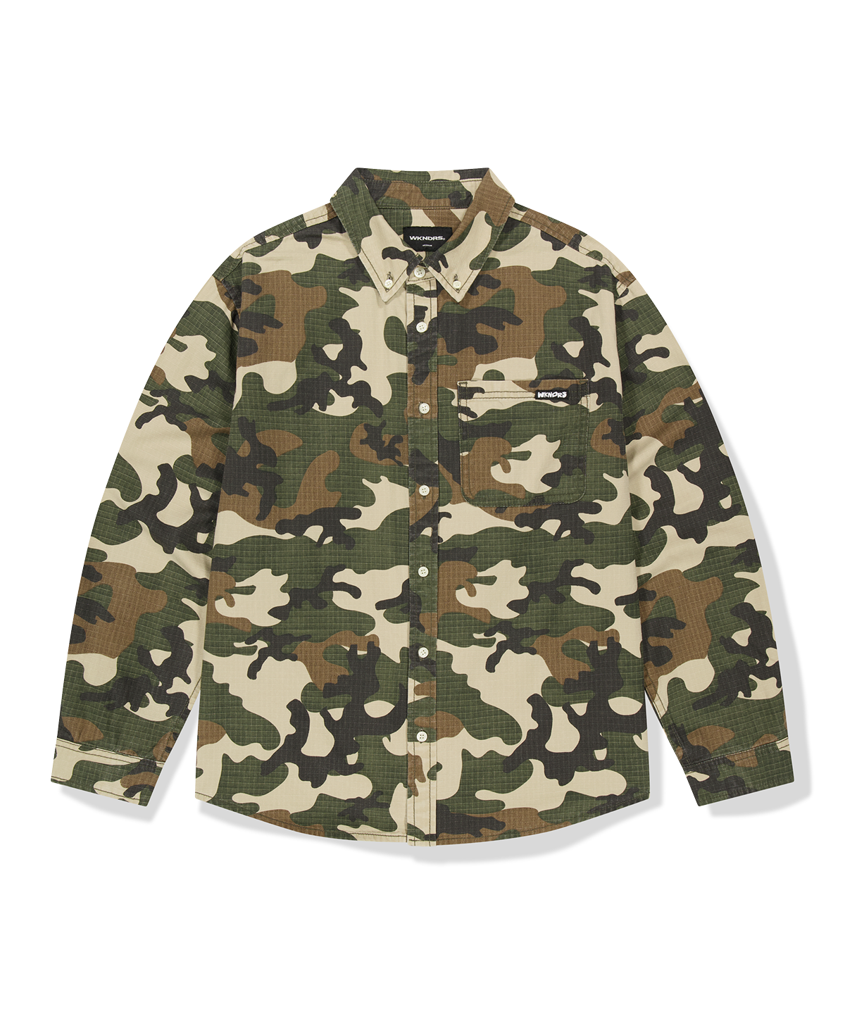 위캔더스(WKNDRS) VINTAGE WASHED SHIRT (CAMO)