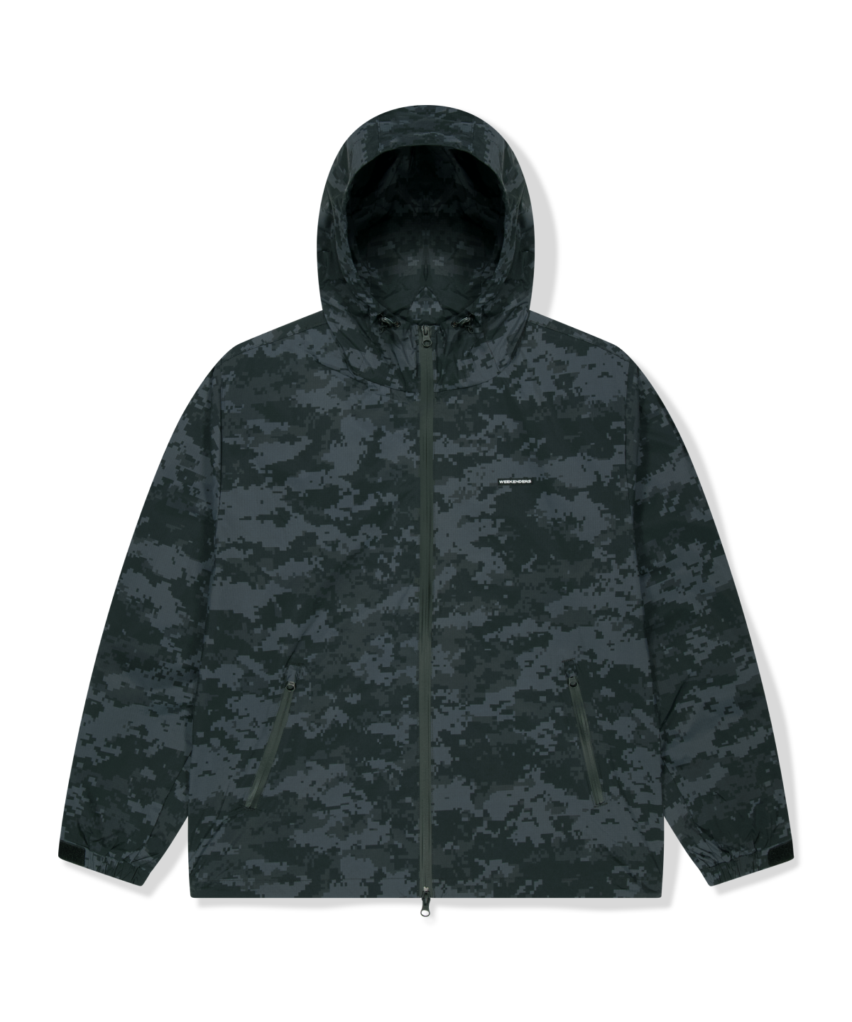 위캔더스(WKNDRS) DIGI CAMO WINDBREAKER (BLACK)
