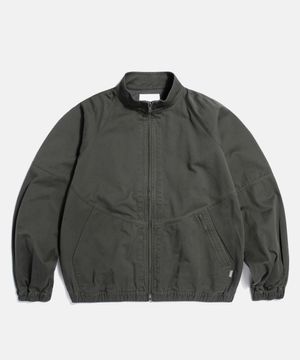 Washed Track Jacket Dark Grey