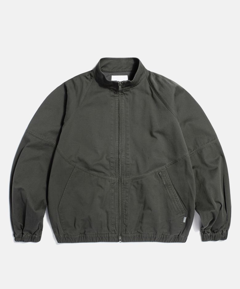 Washed Track Jacket Dark Grey