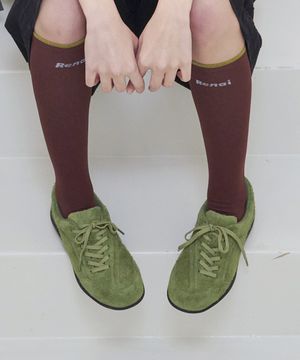 [단독 컬러] 소가죽 퓨린 스니커즈 EBAL167140