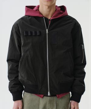 MILITARY MA-1 BOMBER (BLACK)