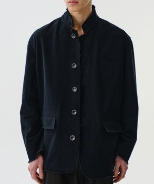 CUT OFF TAILORED JACKET (BLACK)