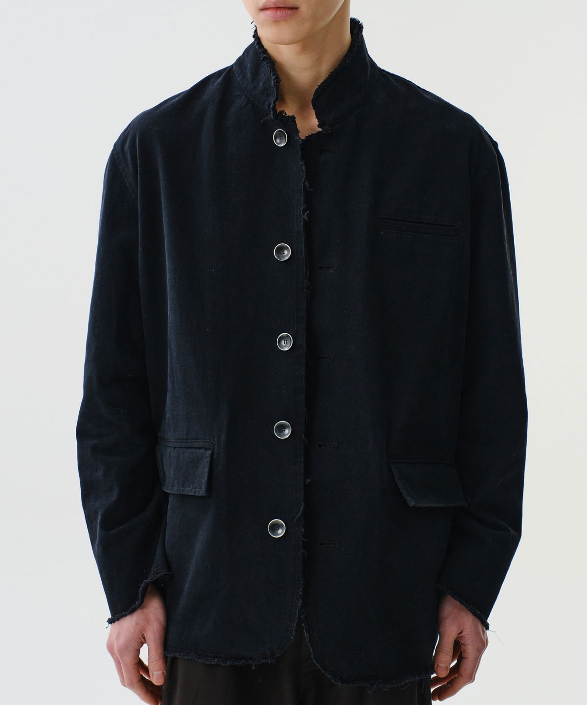다이브인(DIVEIN) CUT OFF TAILORED JACKET (BLACK)