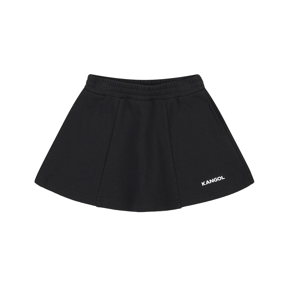 캉골키즈(KANGOL KIDS) 레터링 저지 스커트 SA 2050 블랙