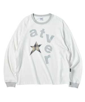 체크 빅 아르떼 롱 슬리브 화이트