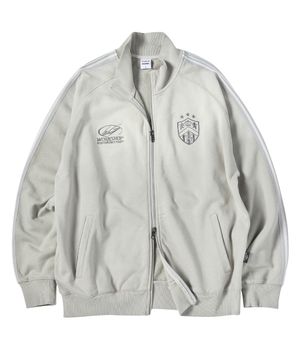 빈티지 워싱 스웻 트랙 자켓 그레이