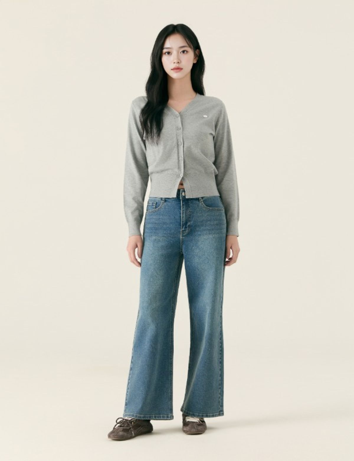 로엠(ROEM) Fit-me 와이드 데님 숏ver_RMTJG23G01