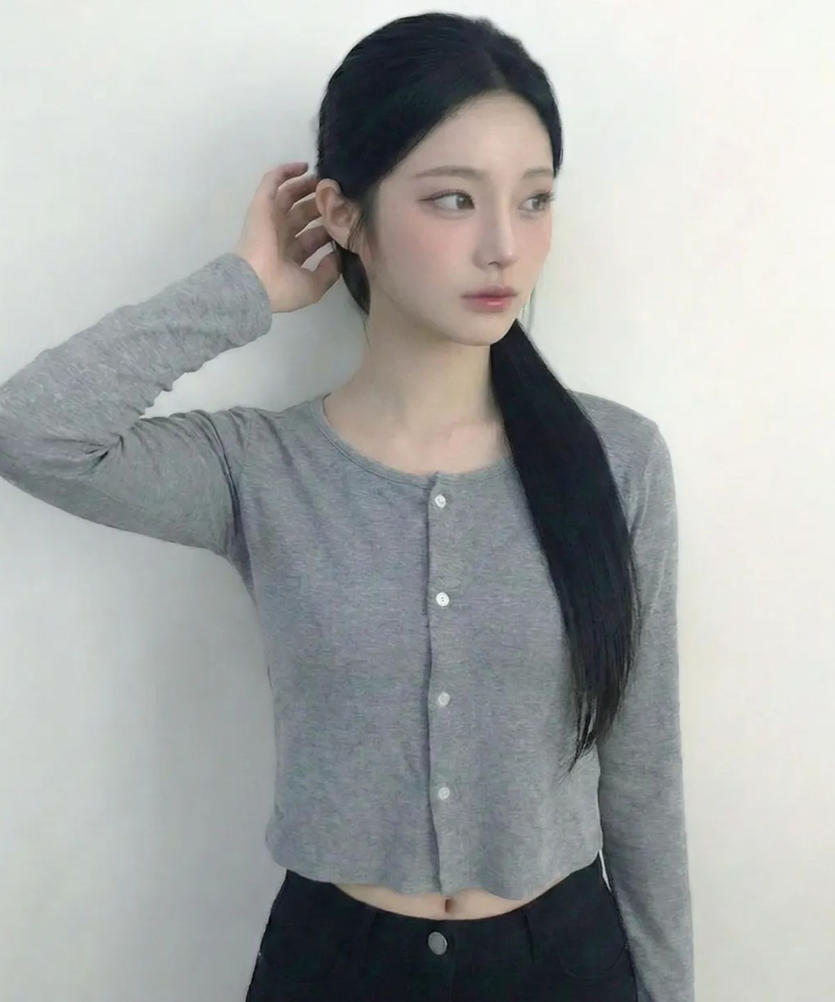 퍼지스캔(FUZZY SCAN) 라운드 유닉 가디건