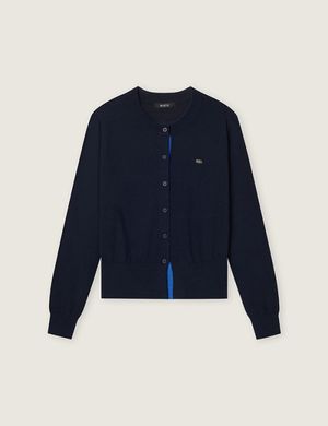 올데이가디건 라운드넥 긴팔 가디건_Navy_RMCKG23R99