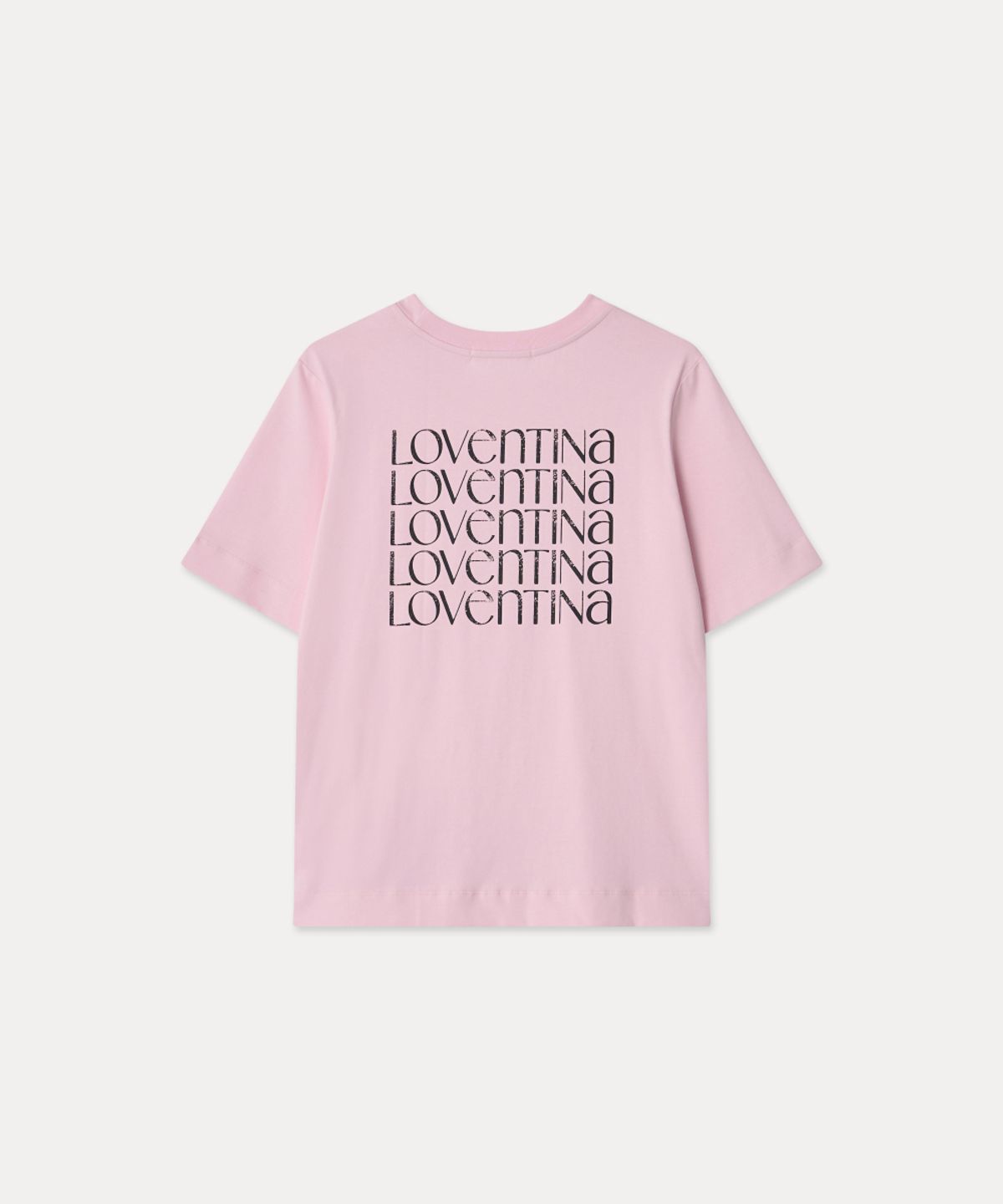 러벤티나(LOVENTINA) 멀티 프린팅 티_핑크