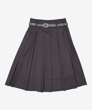 벨티드 플리츠 스커트 [BLACK] / WBC3L13505 S