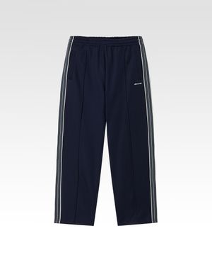 자카드 저지 트랙 팬츠 네이비