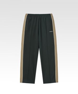 자카드 저지 트랙 팬츠 카키