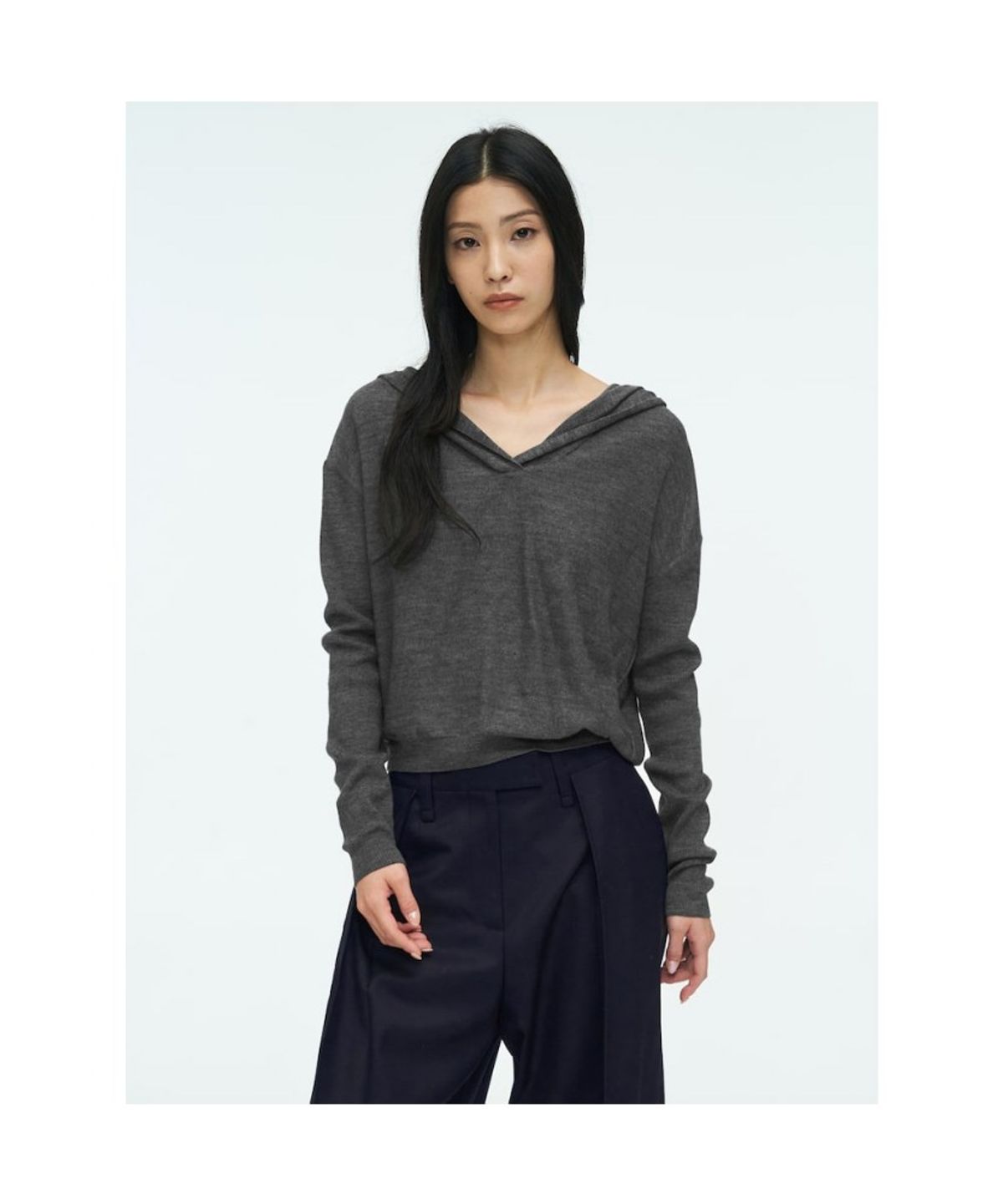 앙개(ANGGAE) Hoodie Pullover   Grey