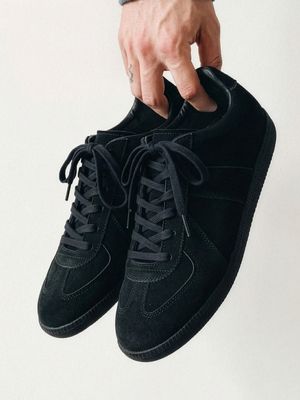 루이스 5.5cm 키높이 독일군 스니커즈 올블랙 [225~290mm]