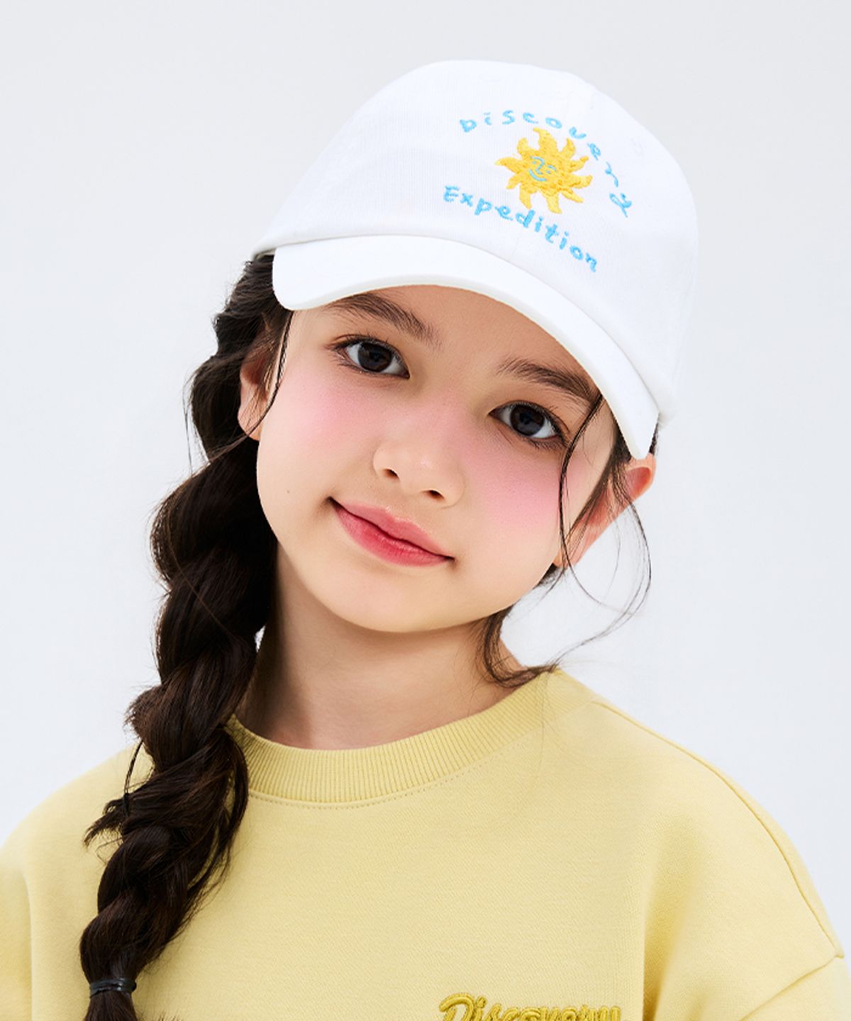 디스커버리 키즈(DISCOVERY KIDS) 리틀 디스커버러 그래픽 볼캡 (WHITE)