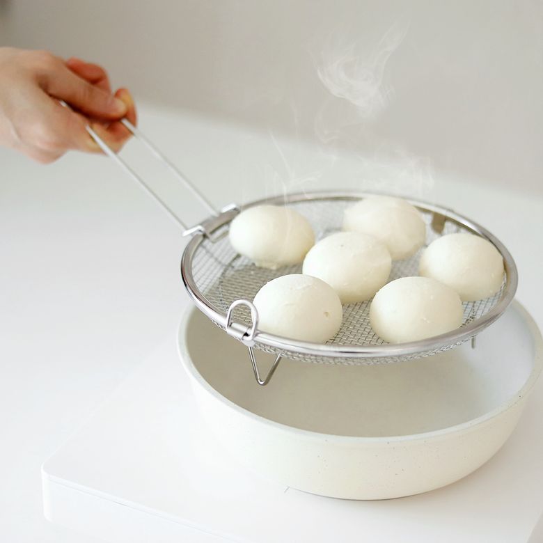 304 스텐 채반 찜기 19cm (탈부착 손잡이 포함)