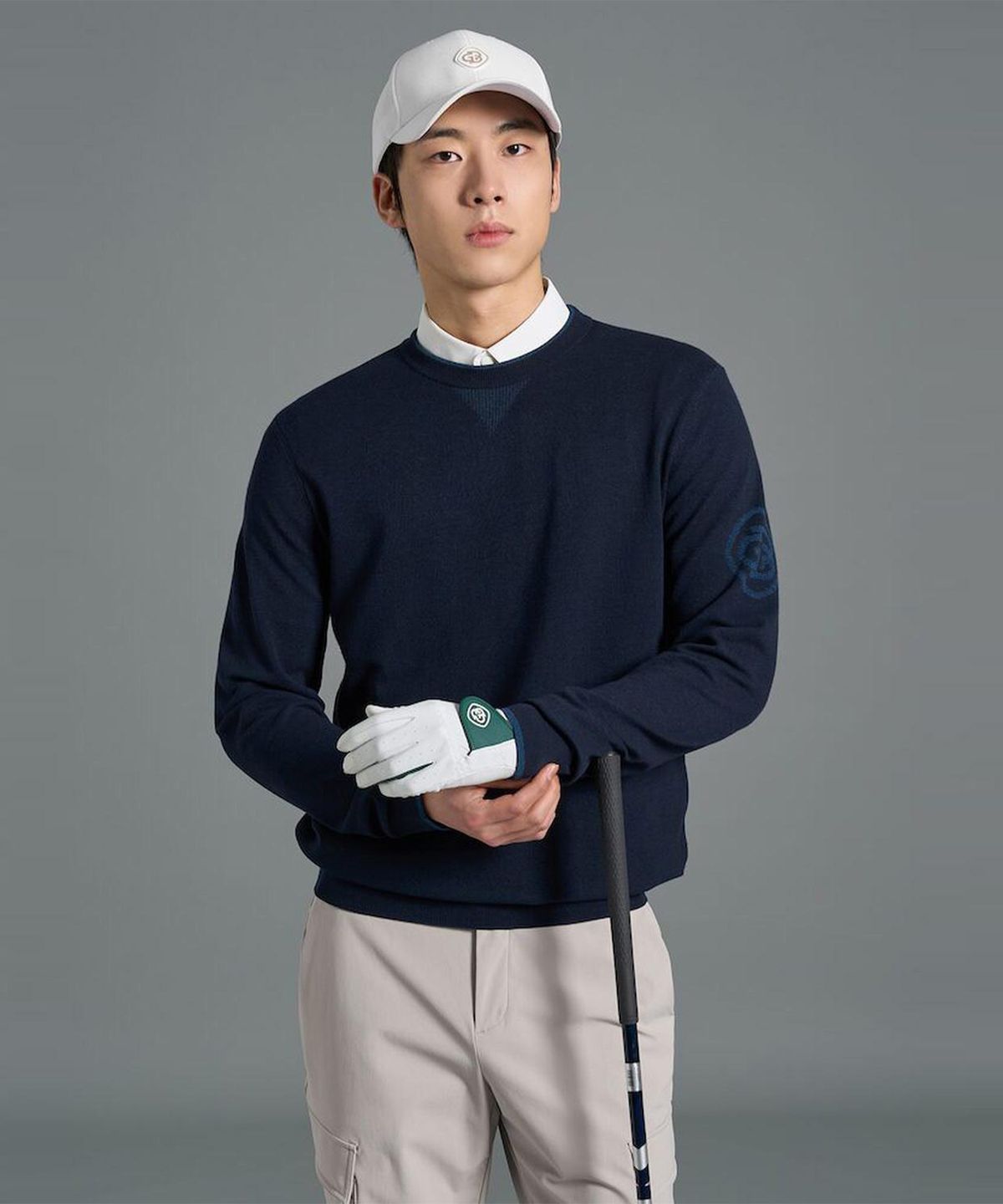 빈폴골프(BEANPOLE GOLF) 남성 라운드 풀오버  네이비