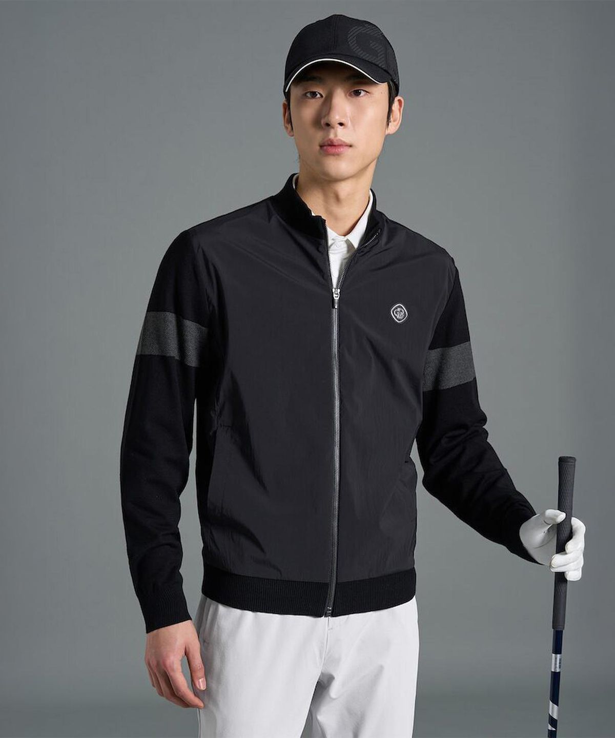 빈폴골프(BEANPOLE GOLF) [B_under] 남성 하이브리드 집업  블랙
