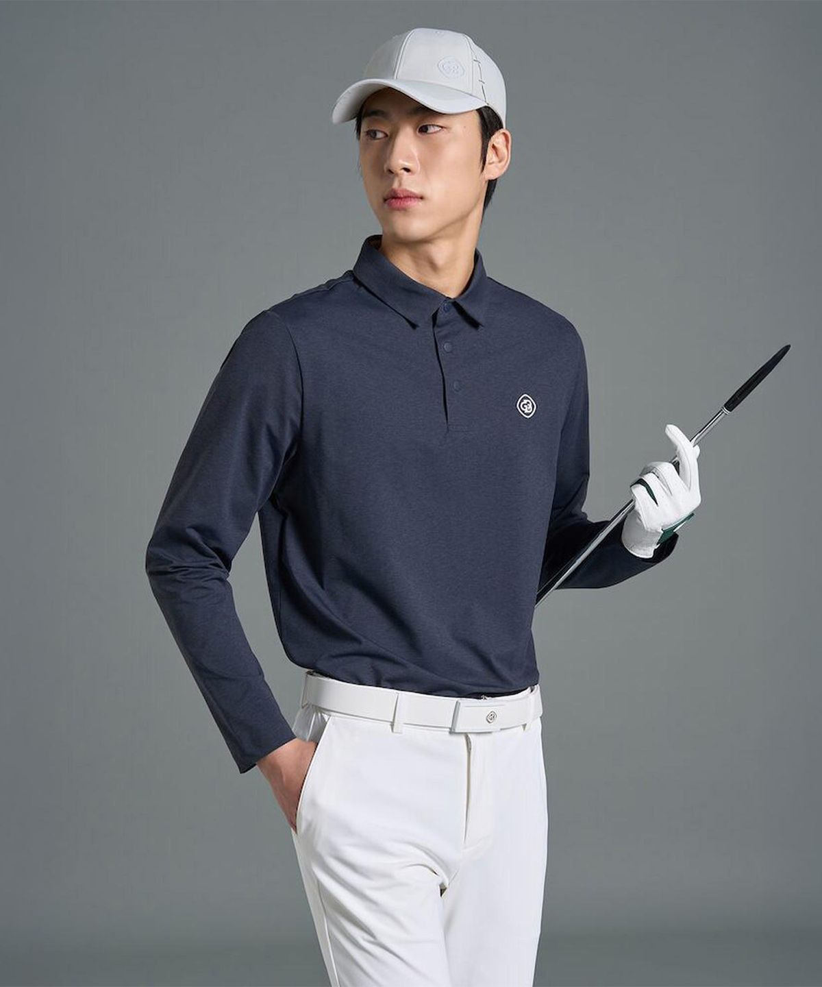 빈폴골프(BEANPOLE GOLF) [B_under] 남성 카르비코 칼라티셔츠  네이비