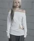 Cut-Out Open Long Sleeve (White)